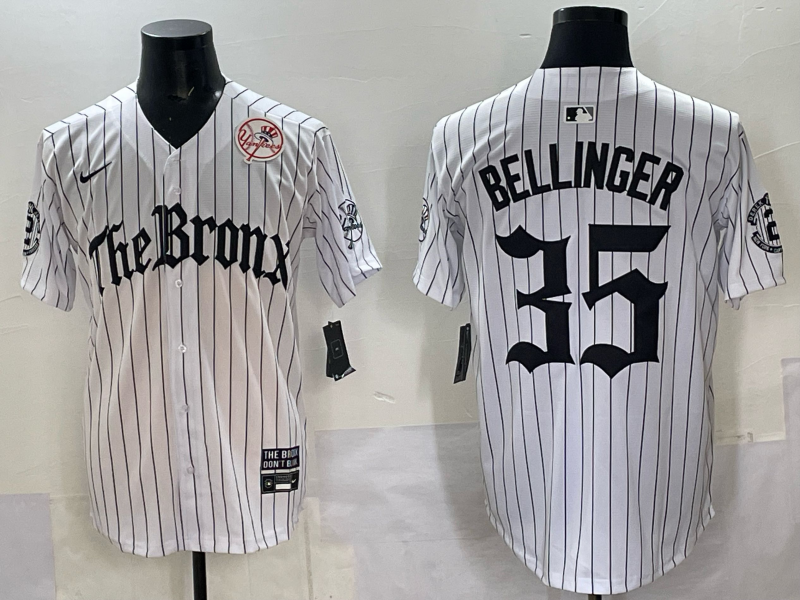 Men New York Yankees #35 Bellinger White Nike  2025 MLB Jersey style 003->new york yankees->MLB Jersey